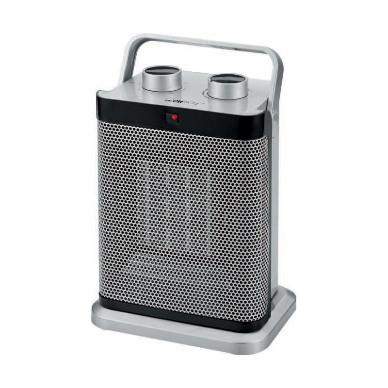 CLATRONIC keramische kachel HL 3631, zilver, oscillerend, 1500 watt